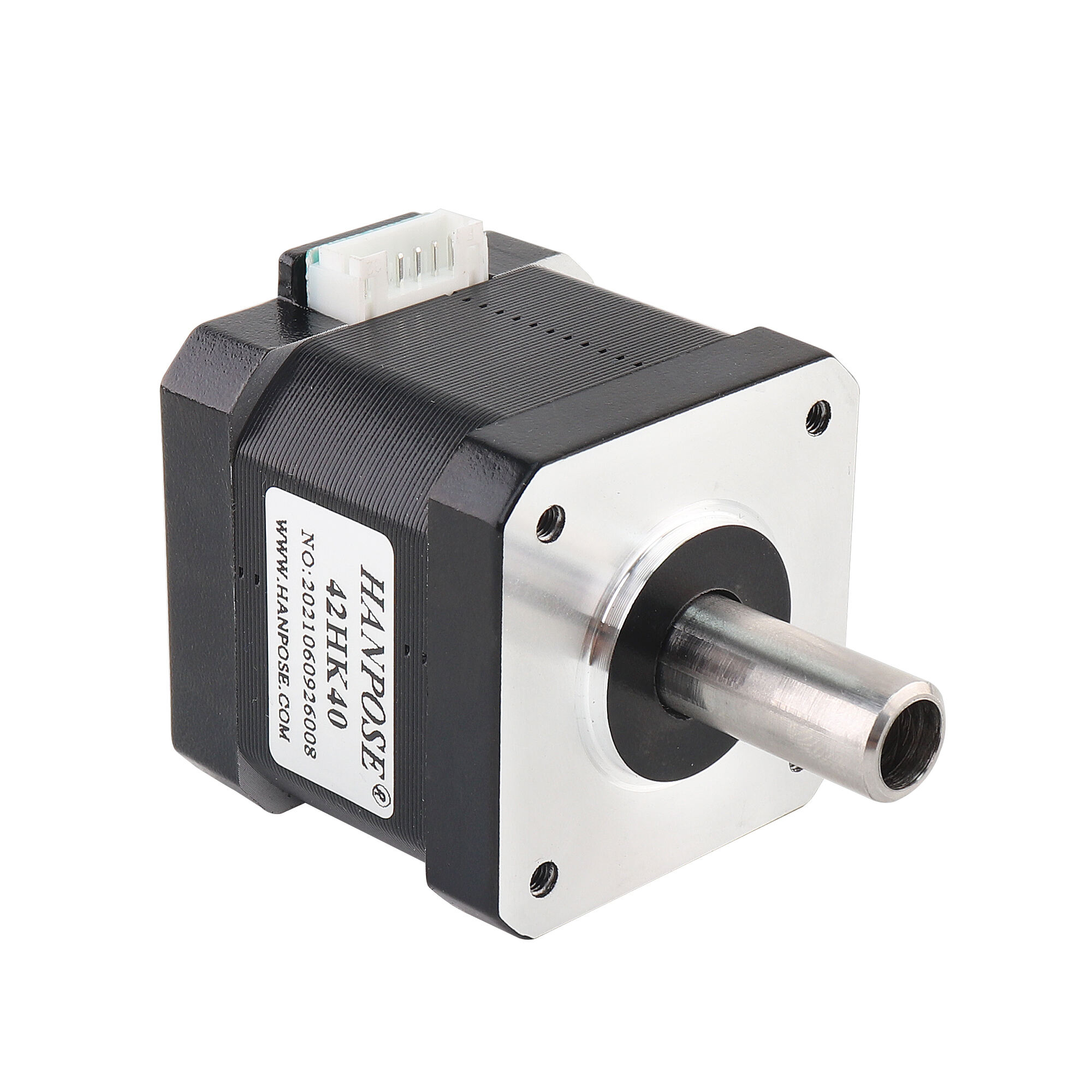 Hanpose 1.5a 40n.Cm 4-Lead 42hk40-08m5 for Cnc Milling Machine 42 Hollow Biaxial Motor Threaded Hole Nema17 Double Shaft Motor