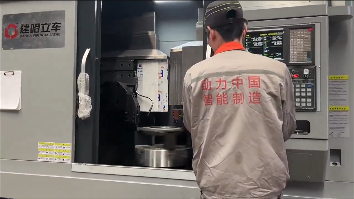 Mesin bubut vertikal CNC Taiyun  
