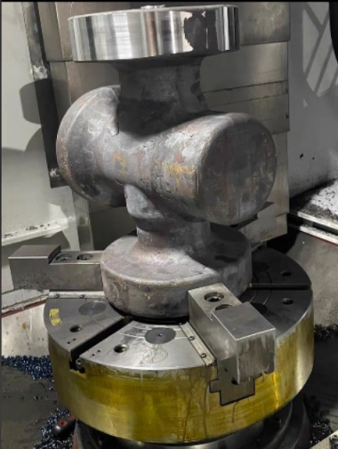 Solución de mecanizado de precisión para válvulas redondas industriais con bridas de gran diámetro