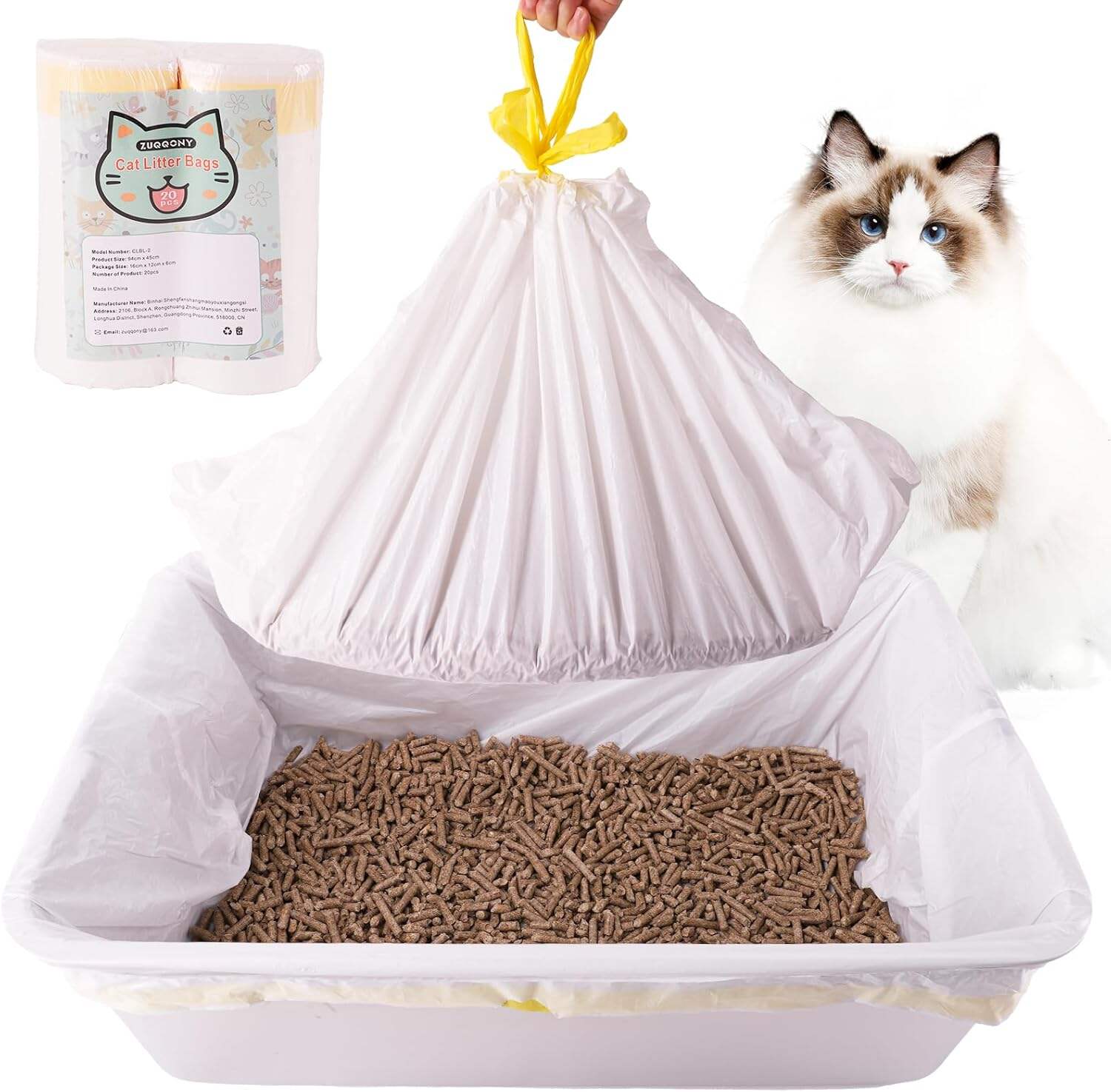 Litter Box Liners 20 Count, 37