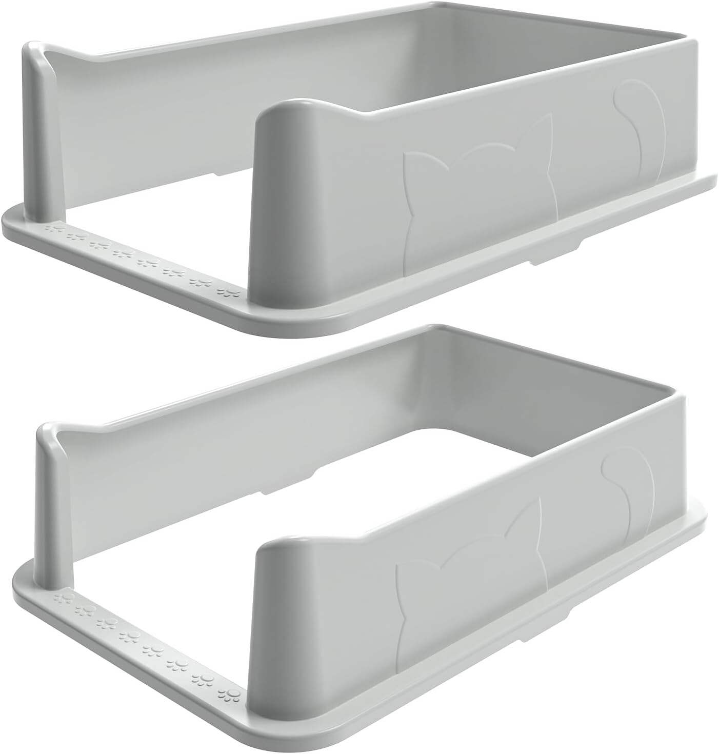 2 Pack XL Stainless Steel Litter Box Lid Replacement, 5