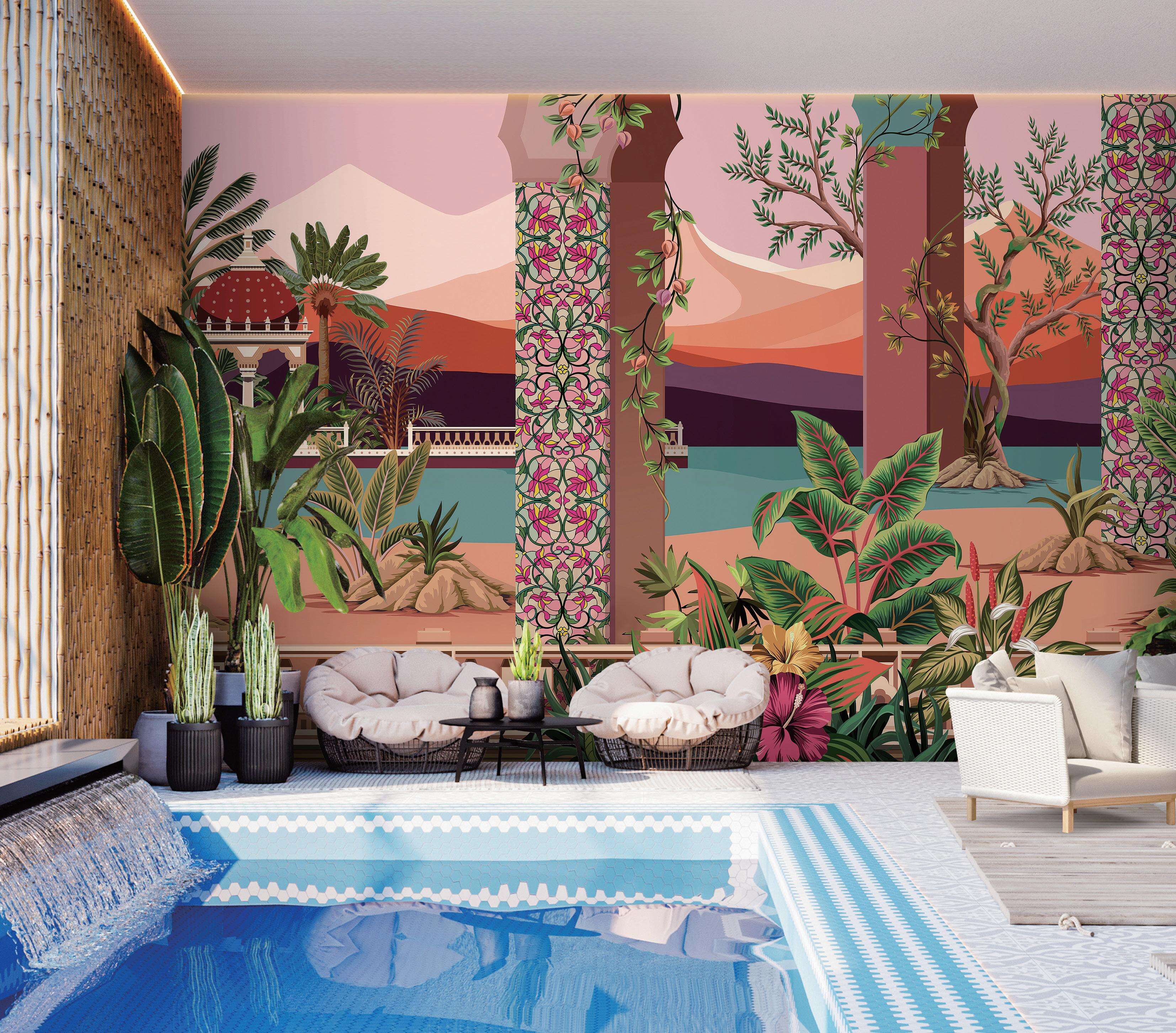 How Mural Wallpaper Landscape Transforms Your Interior Design Aesthetic