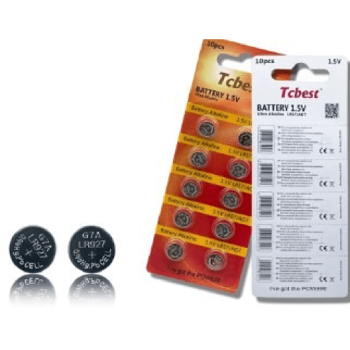 High Capacity Good Performance 1.5V AG7 LR57/195/927 Alkaline Button Coin Cell for Watch Toys Hearing Aids Batteries