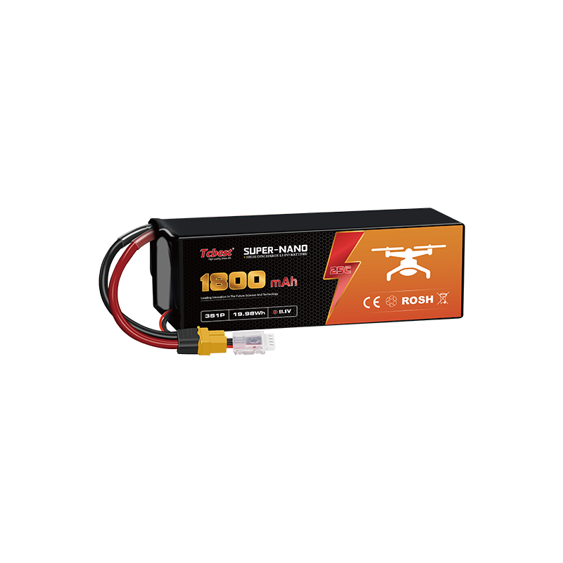 1800mAh 11.1V 3S 25C LI-PO Drone Battery Supplier