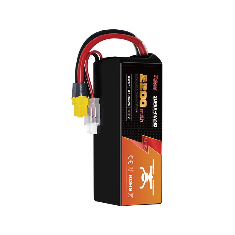 2200mAh 11.1V 3S 25C LI-PO Drone Battery Supplier