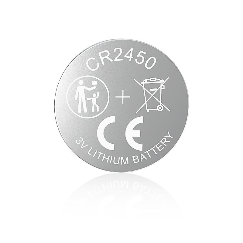 High Quality CR2450 Battery 3V 600mAh Lithium Manganese Button Cell Non-rechargeable CR2450 Coin Cells for Watches