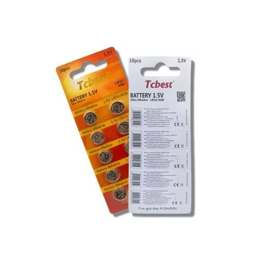 Tcbest/OEM Hot Selling Primary Battery AG8 LR55/191/1120 1.5V Alkaline Button Cell for Watch Coin Cells