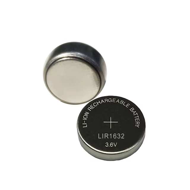 Qayta zaryadlanuvchi Li-ion tugma elementi LIR1632 3,7V 30mAh
