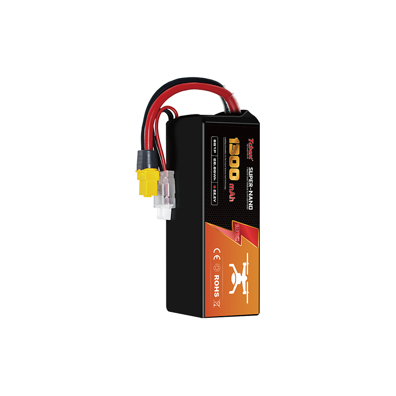 1300mAh 22.2V 6S 100C LI-PO Drone Battery Supplier