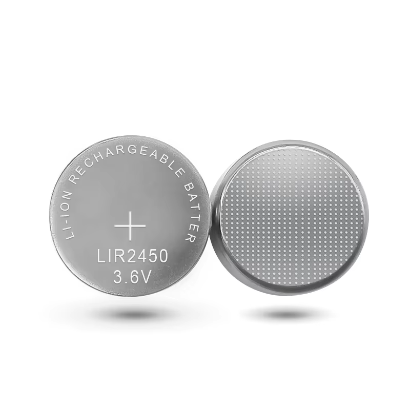 Qayta zaryadlanuvchi Li-ion tugma elementi LIR2450 3,7V 120mAh
