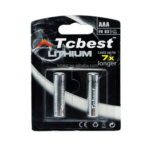 High Quality 1.5V 1200mAh AAA Lithium Battery FR10445 Li-FeS2 for Lithium Ion Batteries Pack Rechargeable