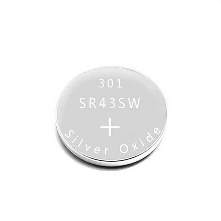 Hot Sales Coin Cell Button Battery SR43SW SR43 386 1.55v Silver Oxide Button Cell for Remote Control Applications