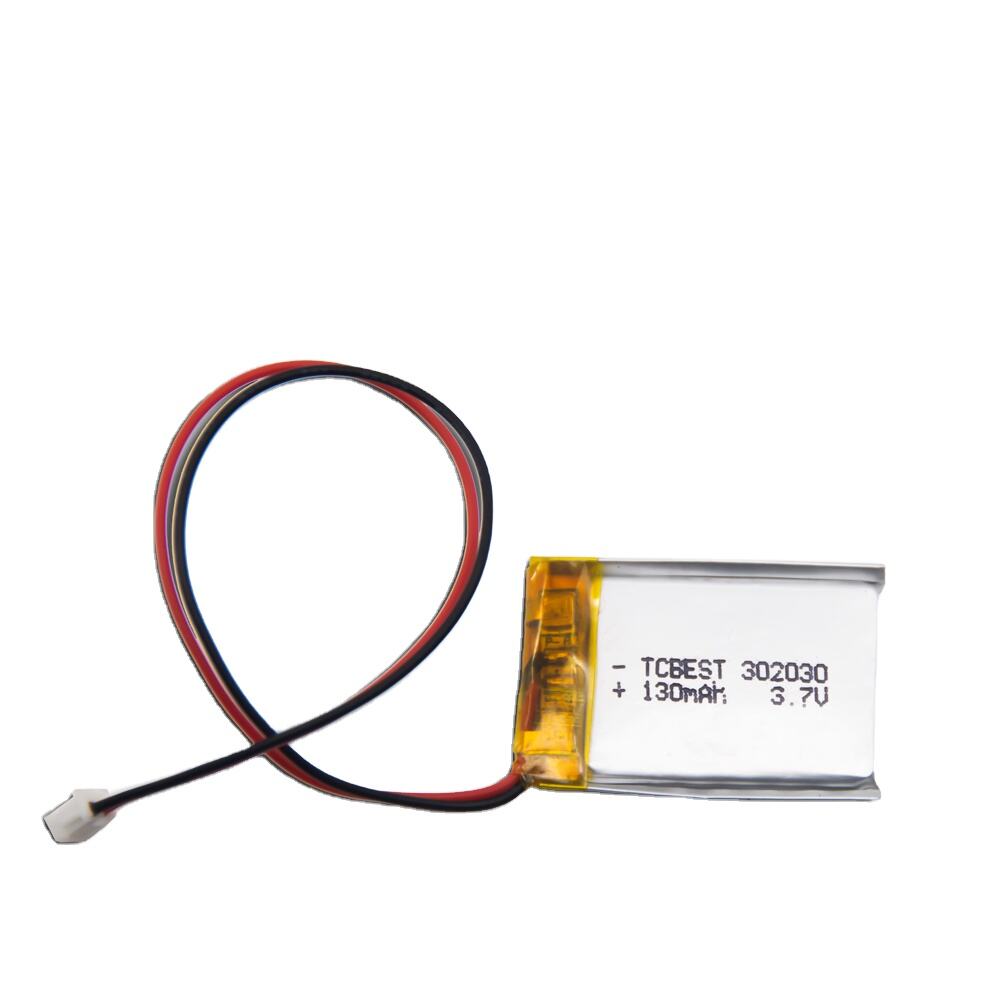 Li-po Battery Polymer Lithium Battery Recharge Battery 302030 3.7V 130mAh for Electric Bicycles