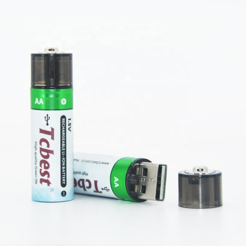 Перезаряжаемая литиевая батарея USB AA 1,5 В
