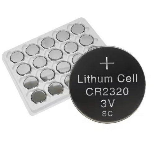 Non Rechargeable CR2320 3V Lithium Manganese Coin Cell Battery 1.5V Primary Limno2 Button Cells for Smart Meters Medical Equipment