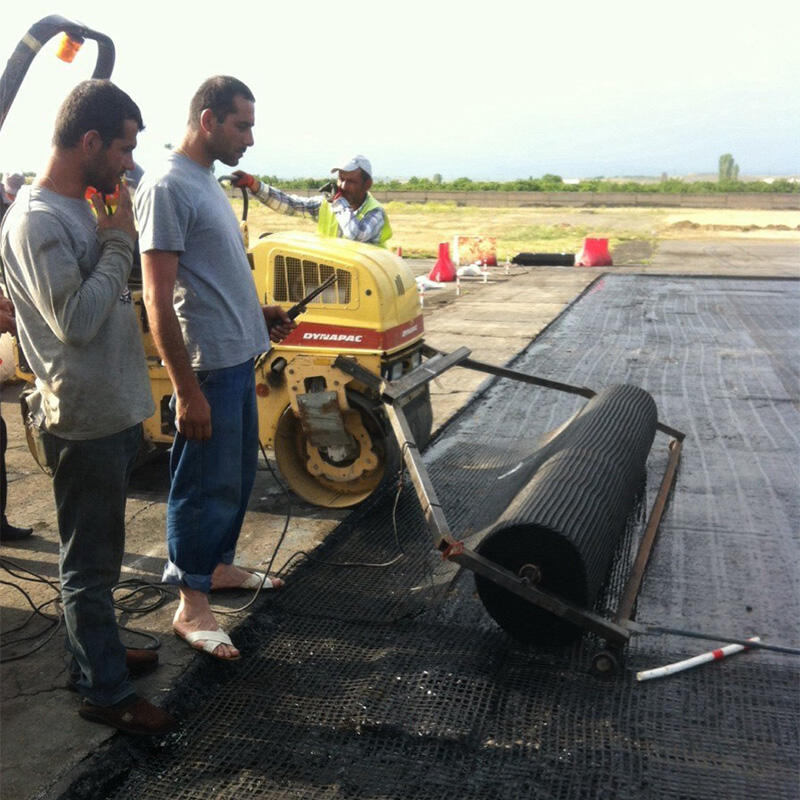 Asphalt road construction