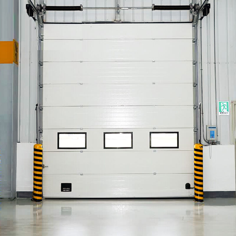 Rapid Auto Roll Sectional Dock Clear Roll up Sandwich Panel Garage Steel Doors Overhead for Logistics Warehouse Loading