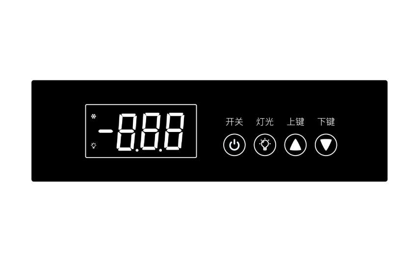Conventional size LED light touch screen red digital tube
