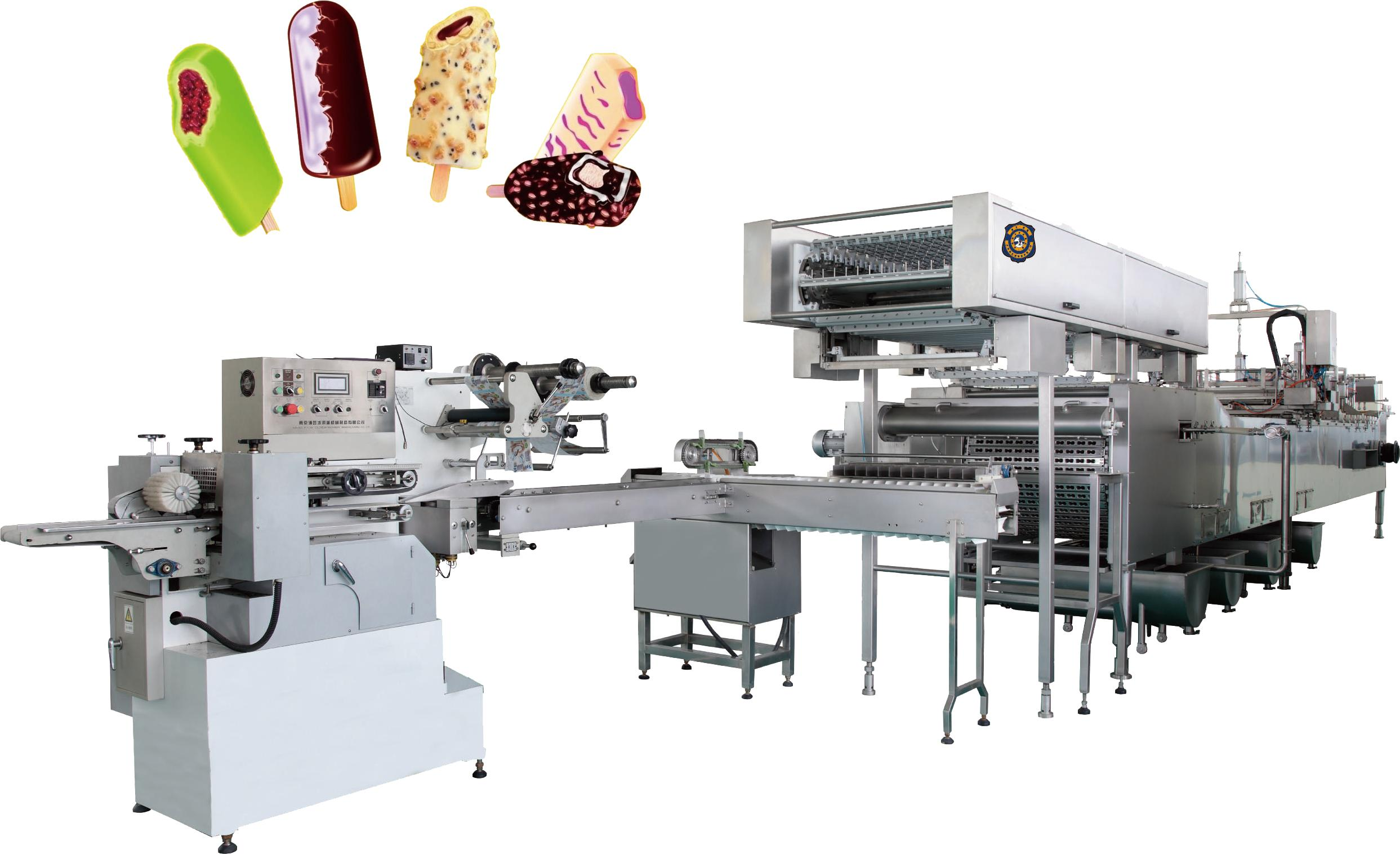 Packaged ice cream after hardening – final step of a step by step ice cream production line