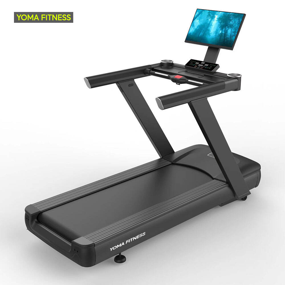 YOMA FITNESS የንግድ ጥቅም ላይ የተሰራ ትራድሚል ( 18.5 ኢንች ኮምፒውተር የሚታይ ት.ኤፍ.ቲ )