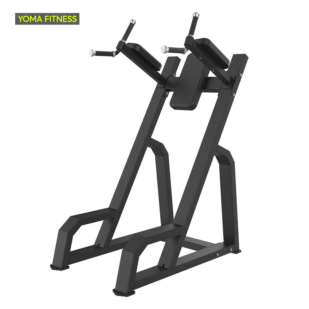 YOMA FITNESS Вертикальный подъем ног/отжимание на брусьях