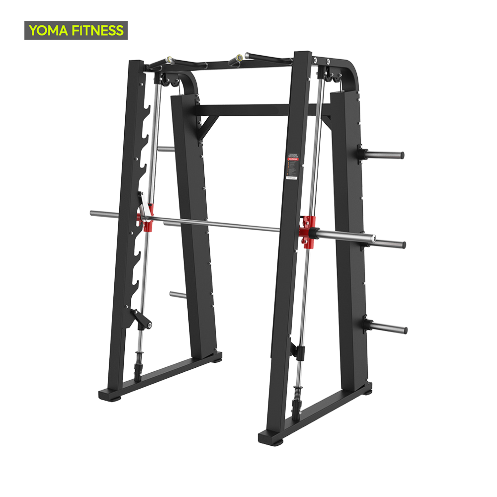 YOMA FITNESS Máquina Smith Vertical con Pesas Ajustables