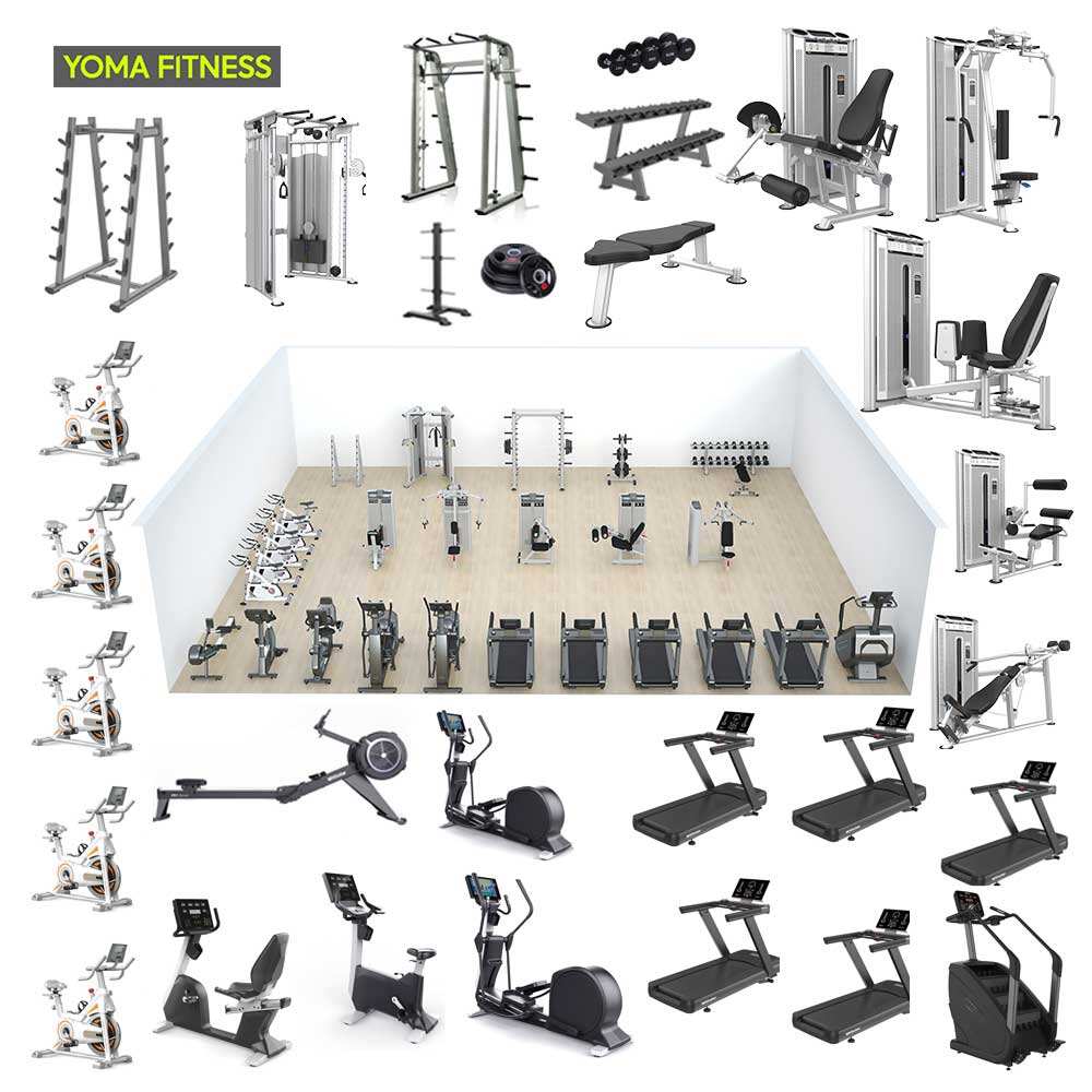 حلول شاملة لمعدات الصالات الرياضية بجميع مكوناتها