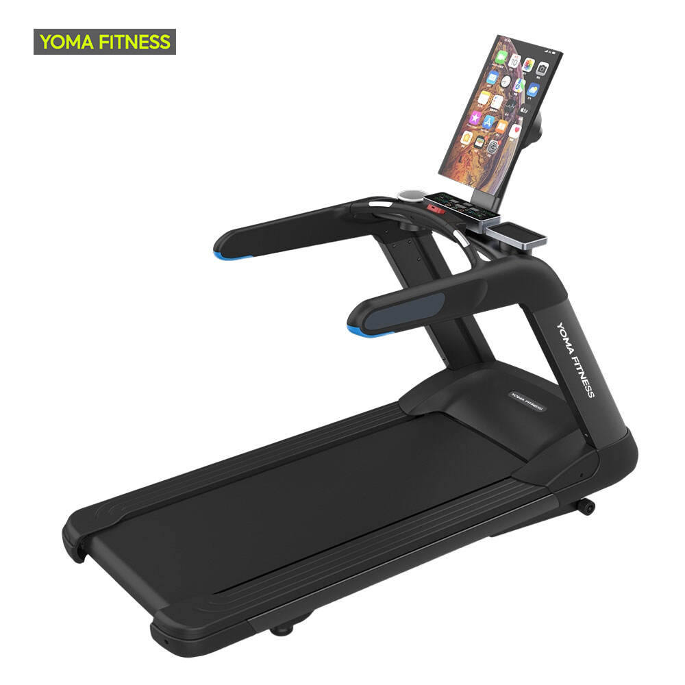 YOMA FITNESS Treadmill ea sebedisang ka boikhethelo (Phenya ya 18.5inch ea khoutu TFT)