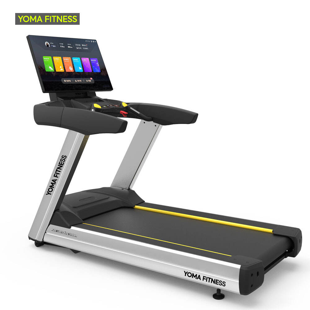 YOMA FITNESS Treadmill ea Sebediswang ka Bohareng (Lesene la 32-inch HD)