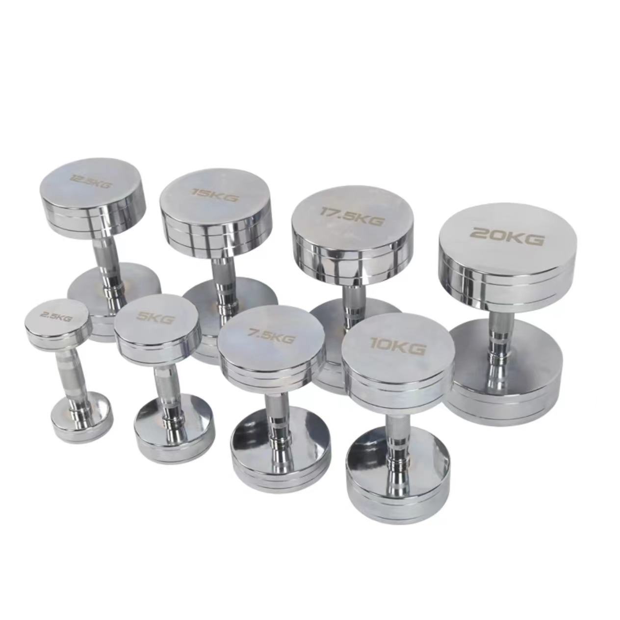 Chrome-Plated Dumbbell