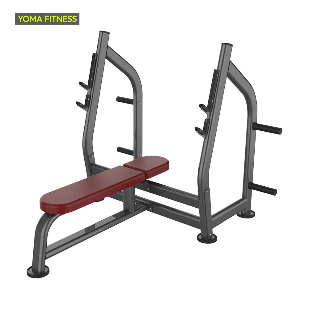 YOMA FITNESS LF Olympic-Trainingsbank mit Gewichtsablage