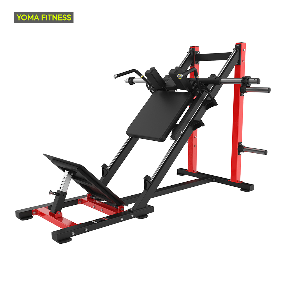 YOMA FITNESS Agachamento Hack com Carga de Disco