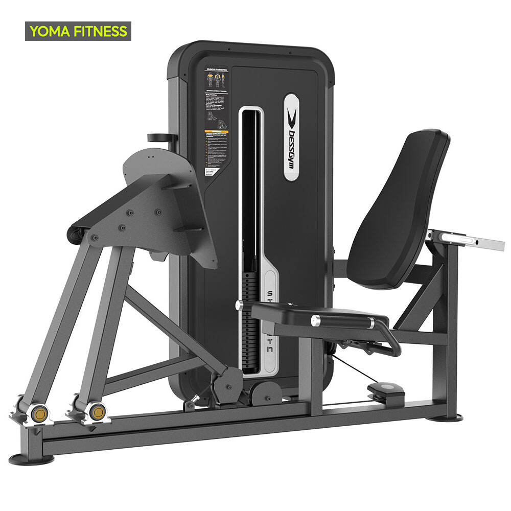 YOMA FITNESS የንግድ አይነት የተቀመጧ ሌግ ፕሬስ መሳሪያ