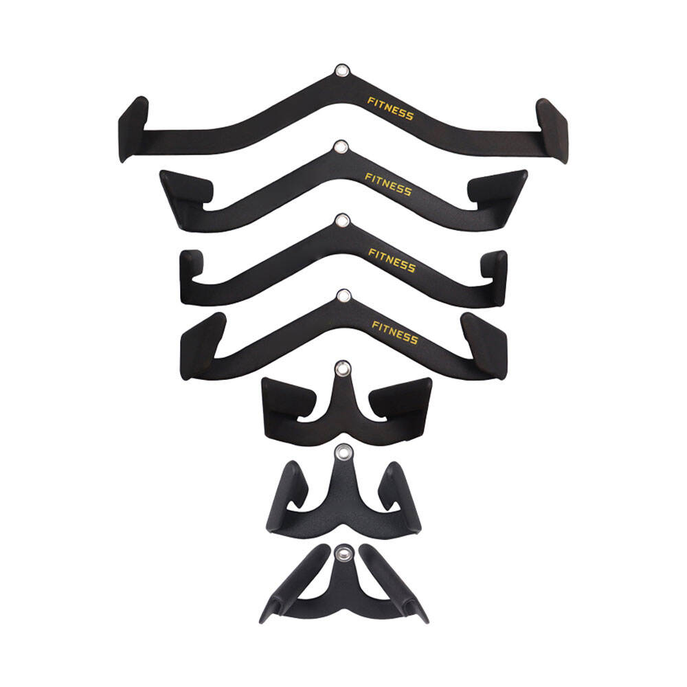 7-piece multi-angle lat pulldown handle set