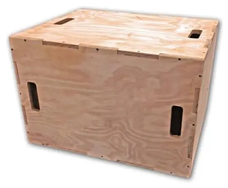 Wooden triple combination jump box