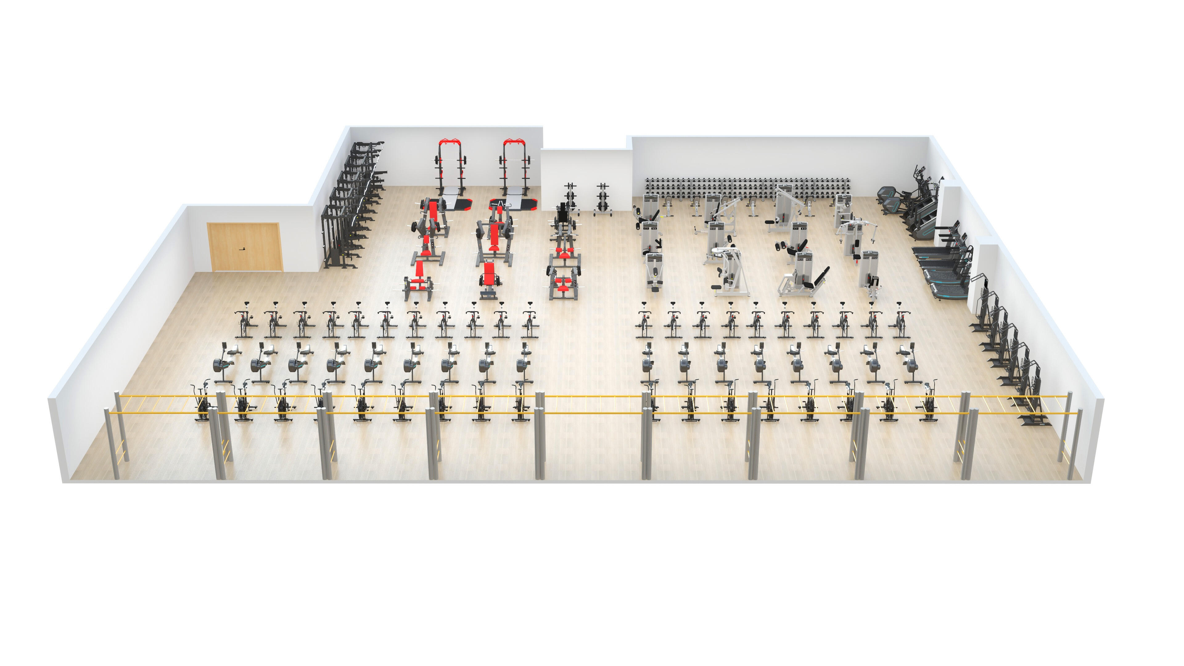 حوّل مساحتك الرياضية بحلولنا لمشاريع صالات الجيم الكروسفيت