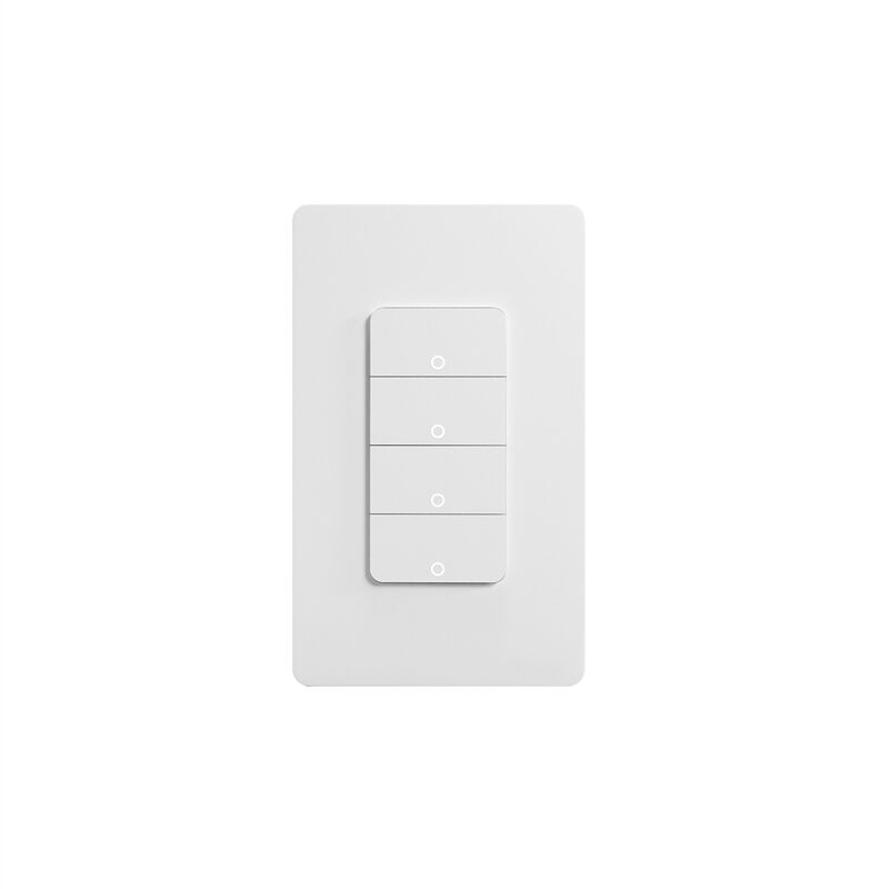 Pulsante intelligente Matter WiFi per luci con controllo tramite app, richiede filo neutro, standard USA