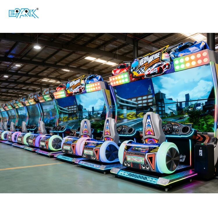 Arcade Racing Simulator Four Screens Coin Operated Video Game Machine