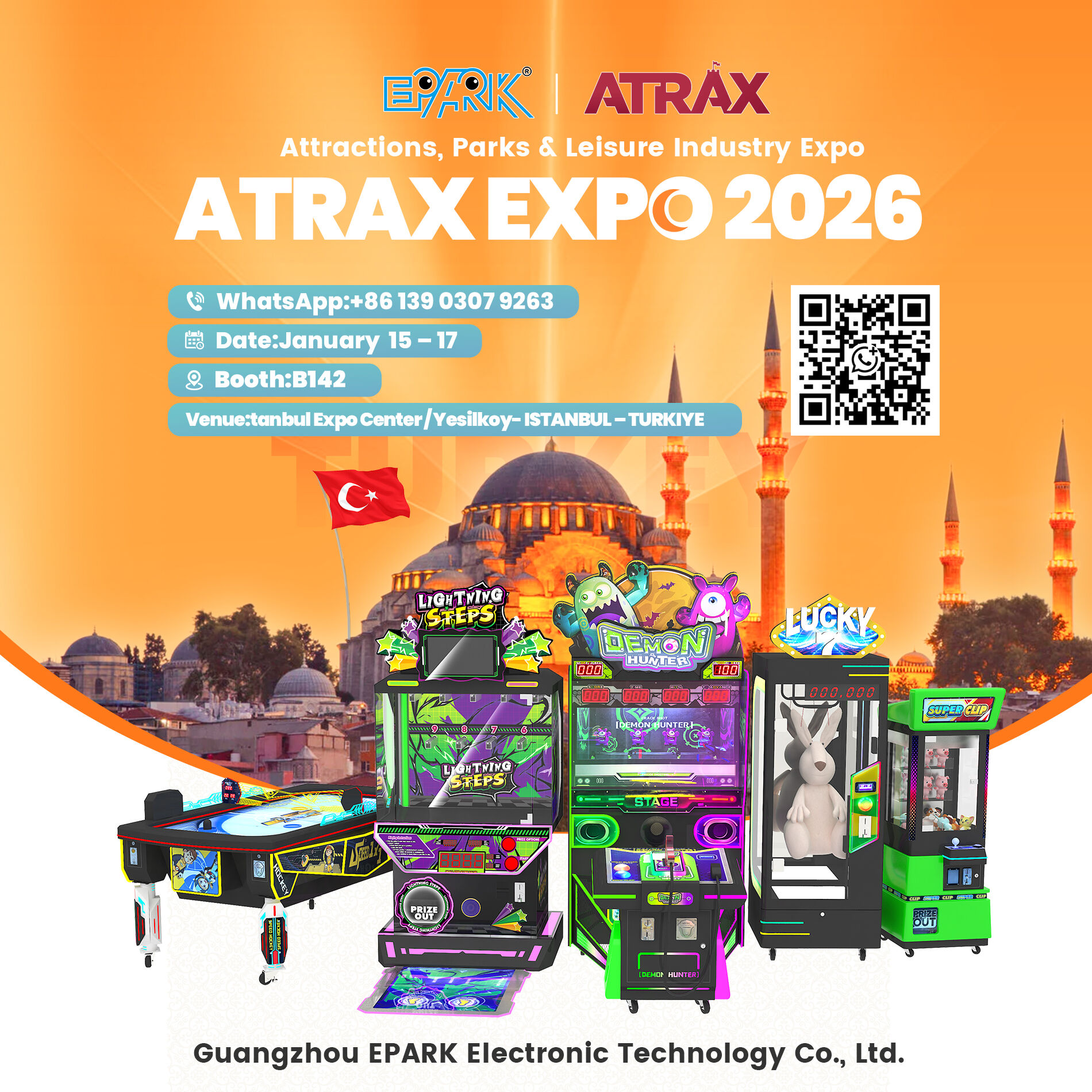 Meet EPARK at ATRAX Expo 2026 – Arcade Machine Manufacturer