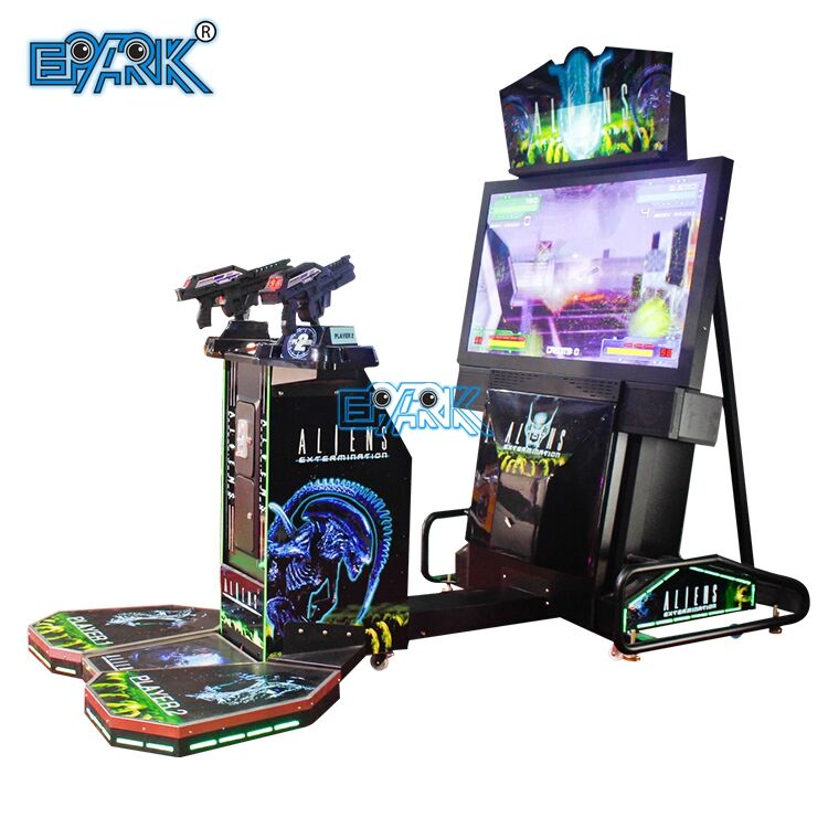 Indoor Amusement Arcade Games Coin Operated Aliens Extermination Shooting Simulator