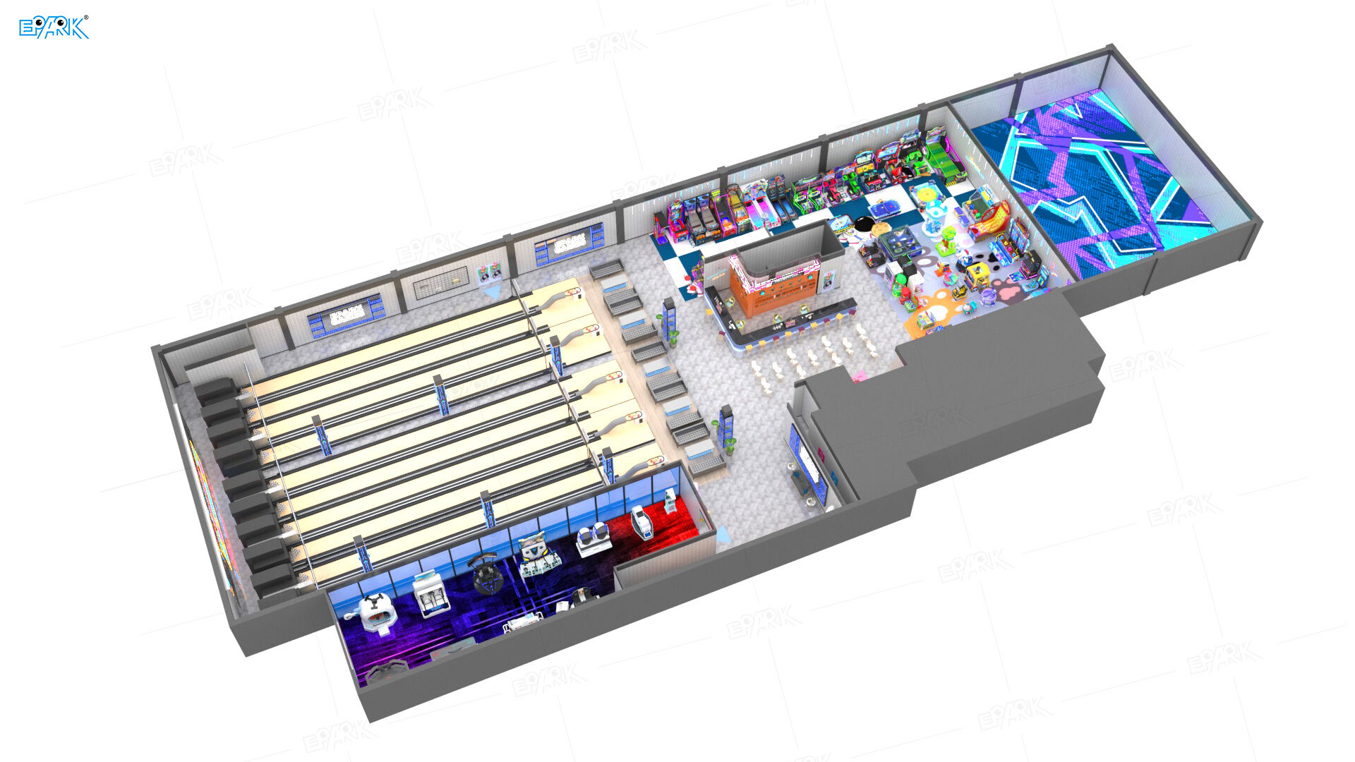 1000m² Israel Arcade & Bowling Center