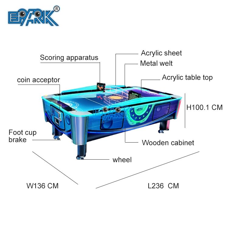 Indoor Game Machine Coin Operated 2 Players Air Hockey Game Machine