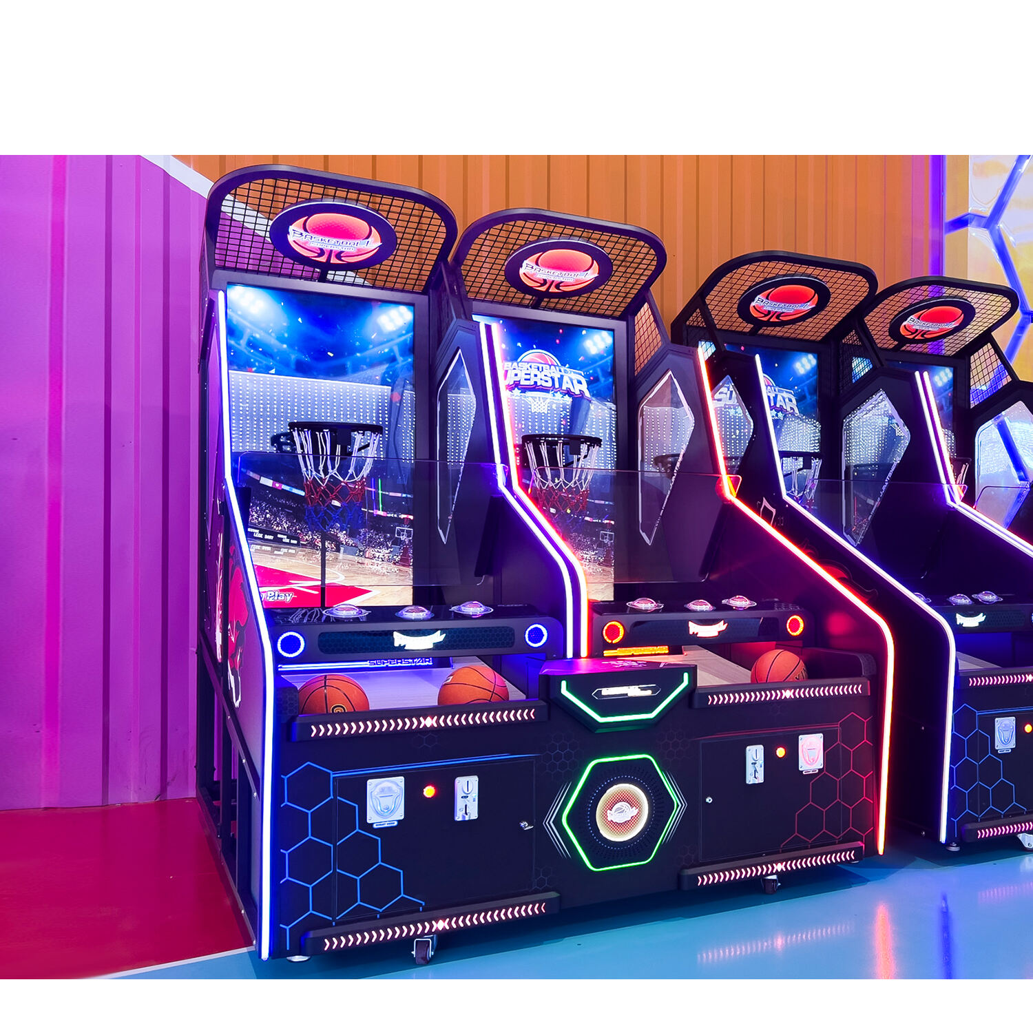 Indoor Coin Operated Game Multiplayer Online Street Basketball Arcade Game Machine