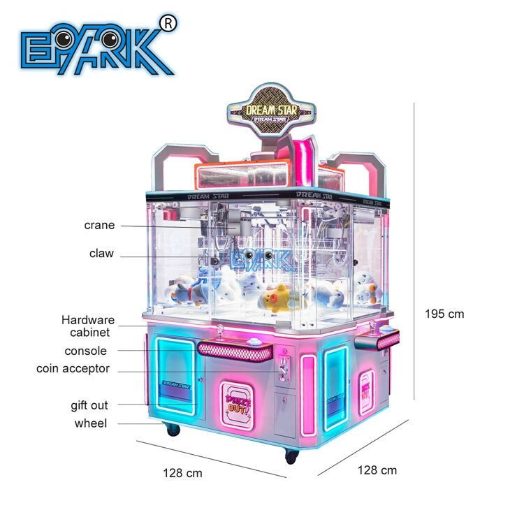 Four Players Mini Claw Machine Crane Claw Machine Toys Machine