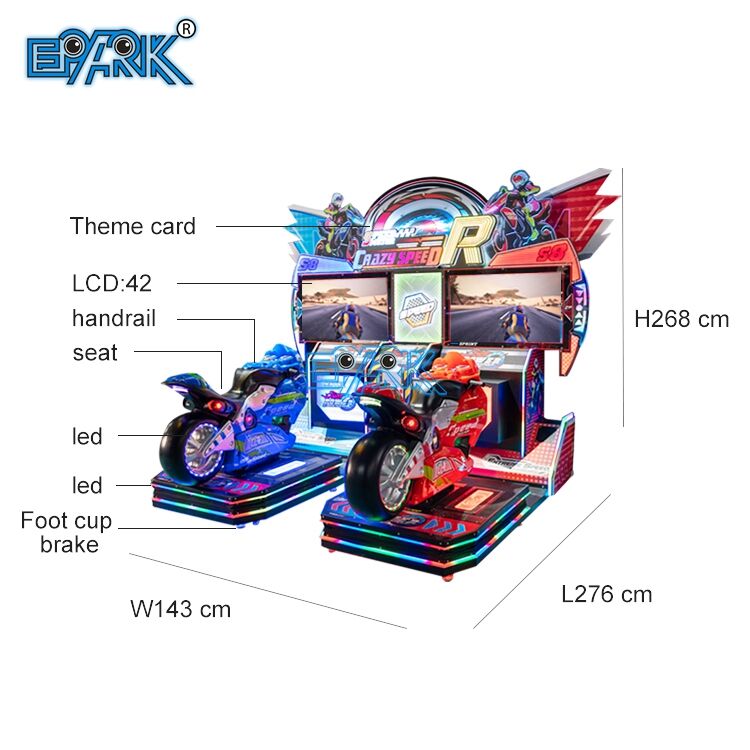 Dynamic Moto Simulation Racing Sport Arcade Coin Operated Game Machine