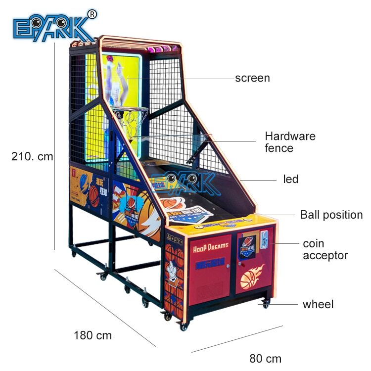 Kids Basketball Machine Shooting Hoop Ball Machine