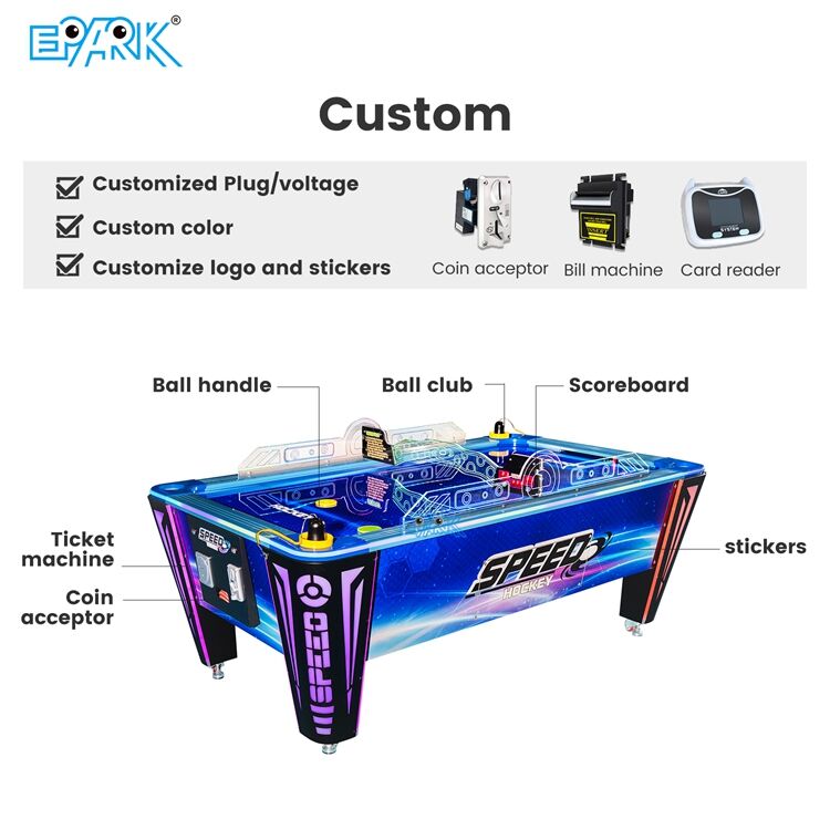 Bord Air Hockey a Oibríonn le Boinn FEC