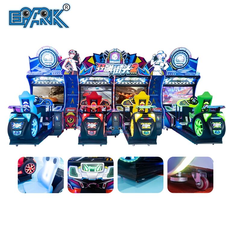 Amusement Simulator Driving 4 Player Coin Operated Arcade Racing Simulator