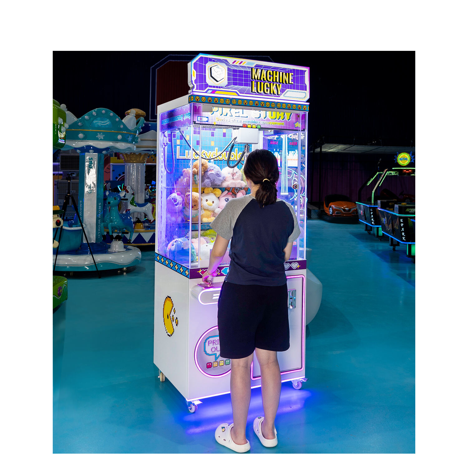 Custom Coin Operated Toy Vending Arcade Claw Crane Machine