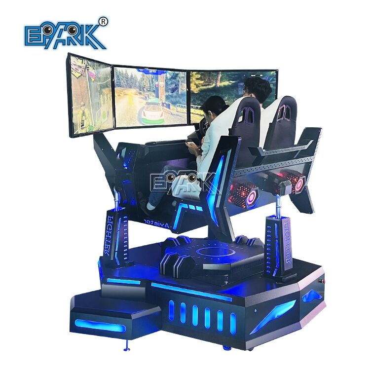 Simulateur de Course Dynamique à Trois Écrans Machine de Jeu Arcade